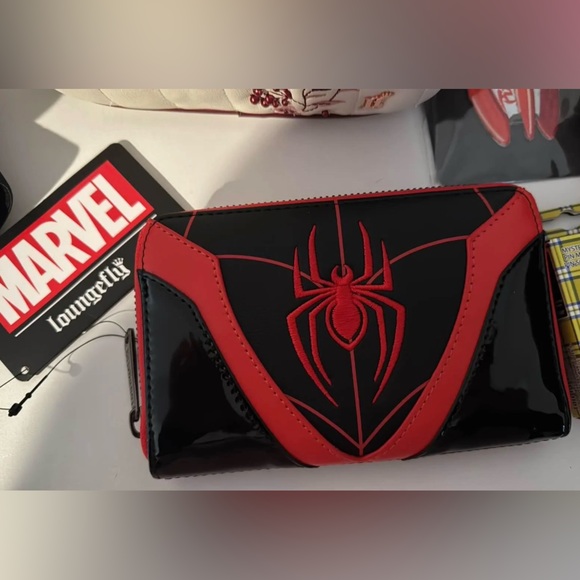 Loungefly Handbags - Marvel Black and Red Spider Design wallet